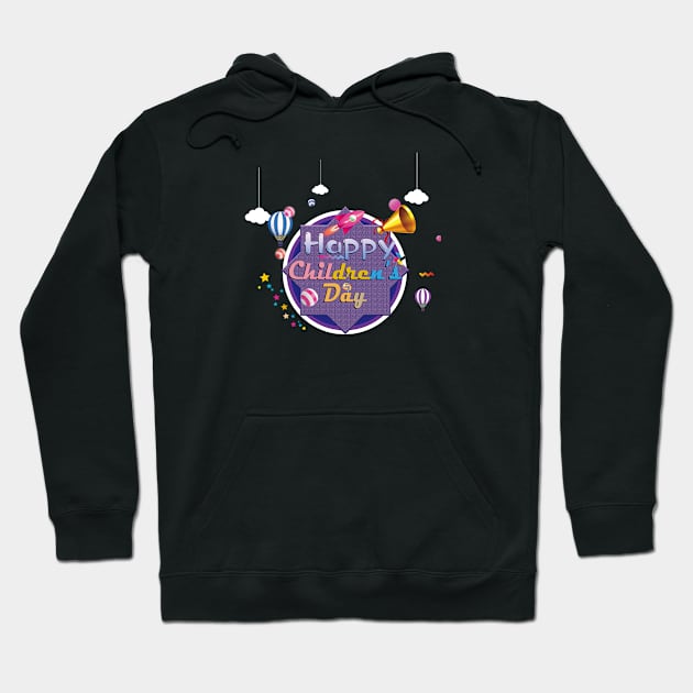 Happy children's day Hoodie by Marioma